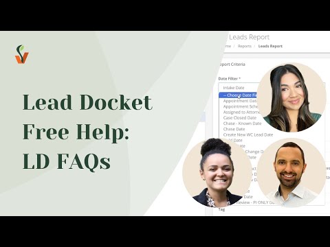 Lead Docket Free Help: LD FAQs