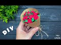 DIY Mini Paper Flower Bouquet Birthday Gift Ideas Mothers Day