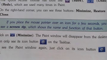 Std - 4th Subject- computer lesson 4 - Paint (part 1)