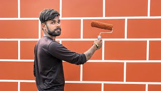 paint finish of bricks 🧱 group 🔥#brickspaintin. #trending #yutubeshorts #beautiful #painting #viral