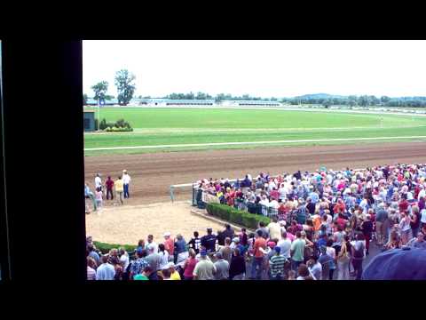 Jockey Spill at ellis park in henderson KY on July...