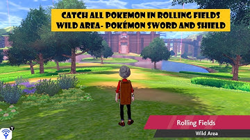 Catch All Pokemon In Rolling Fields Wild Area Part 2 -Pokémon Sword and Shield