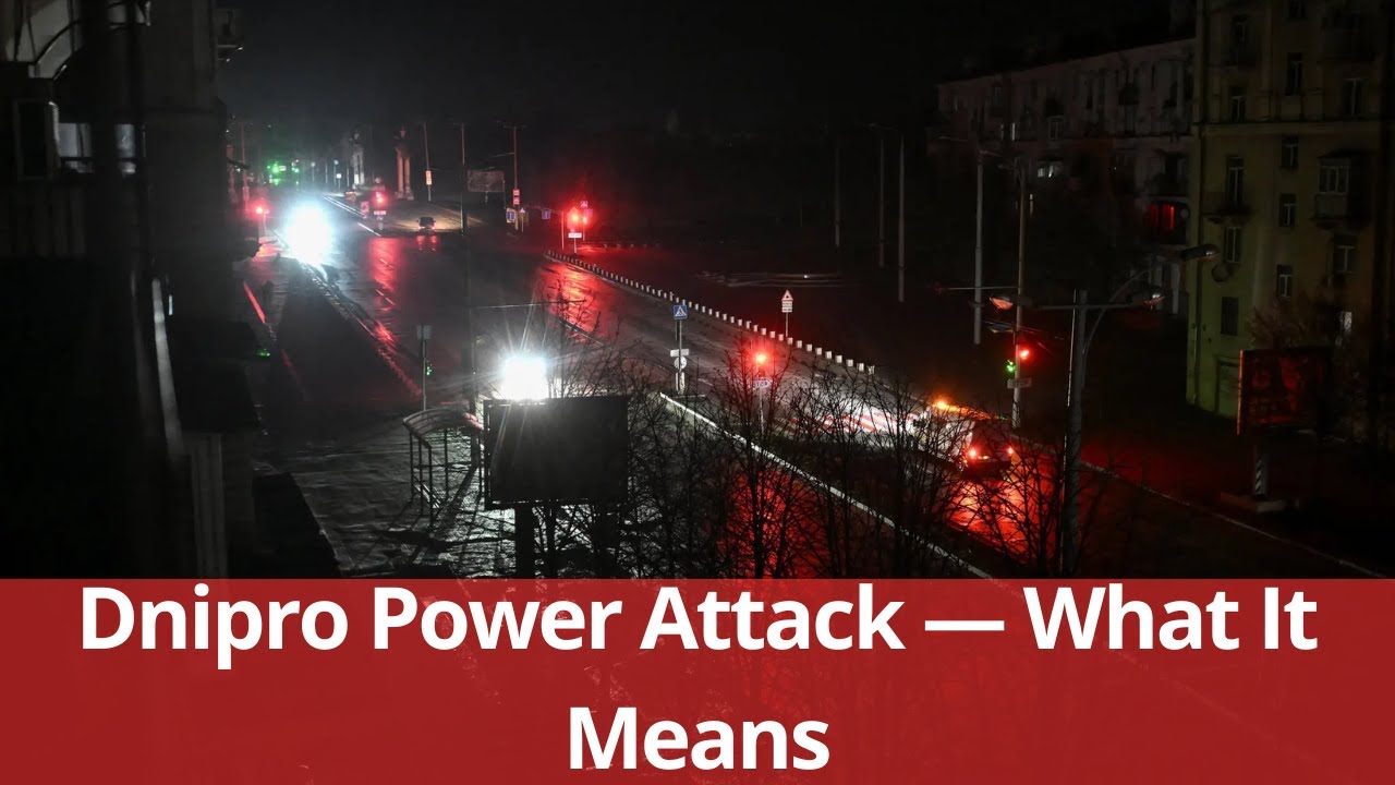 Russia Strikes Dnipro Power Infrastructure — Cold Weather Crisis