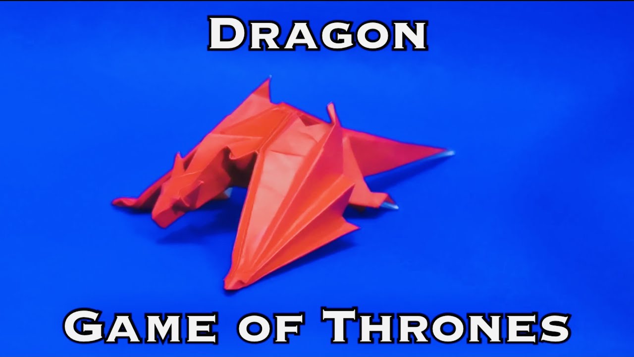 How to make origami Dragon Game of Thrones tutorial YouTube