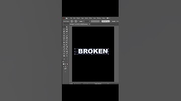 Broken Text Effect - Adobe Illustrator Tutorial #shorts #illustrator