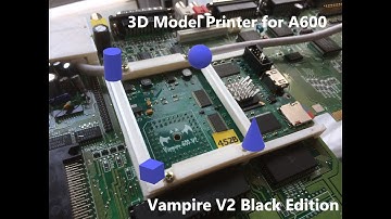 Commodore Amiga A600 Vampire V2 Black Edition - 3D Print models. Hdmi, Vampire support and Hdd