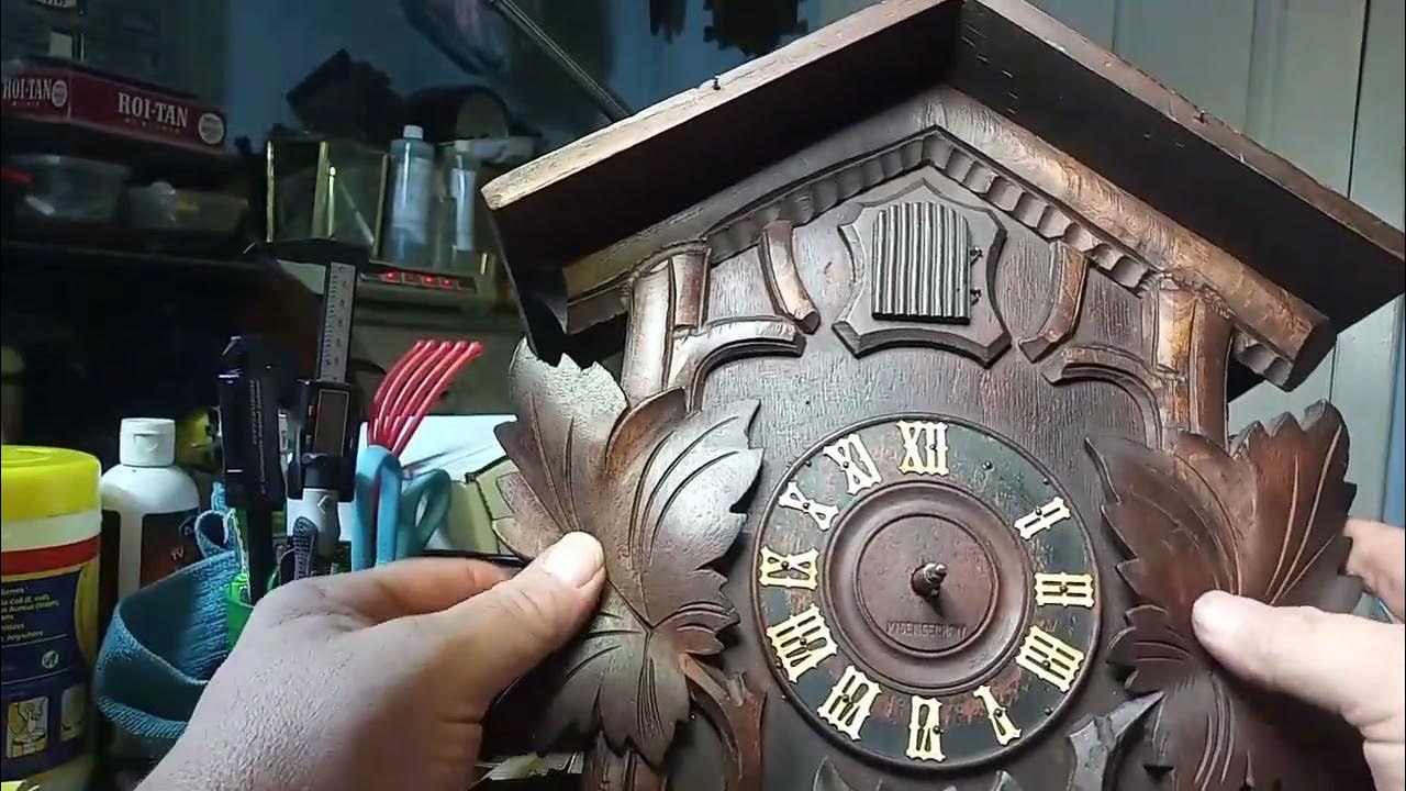 Putting my antique Faller & Sohne cuckoo clock back together. Explain how to get cuckoo to stop