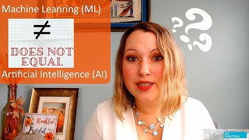 Machine Learning is NOT Artificial Intelligence