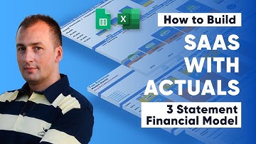 How to Build a SaaS with Actuals 3 Statement Financial Model For Startup
