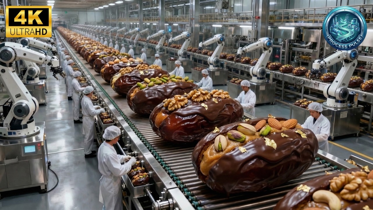 Inside a Giant Date Processing Plant: From Fresh Dates to Stuffed ...