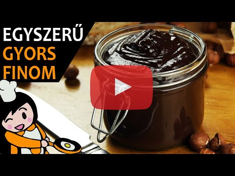 Videó: Nutella Otthon: Lépésről-lépésre Receptek Csokoládéval Dióval és Dió Nélkül, Fotó és Videó