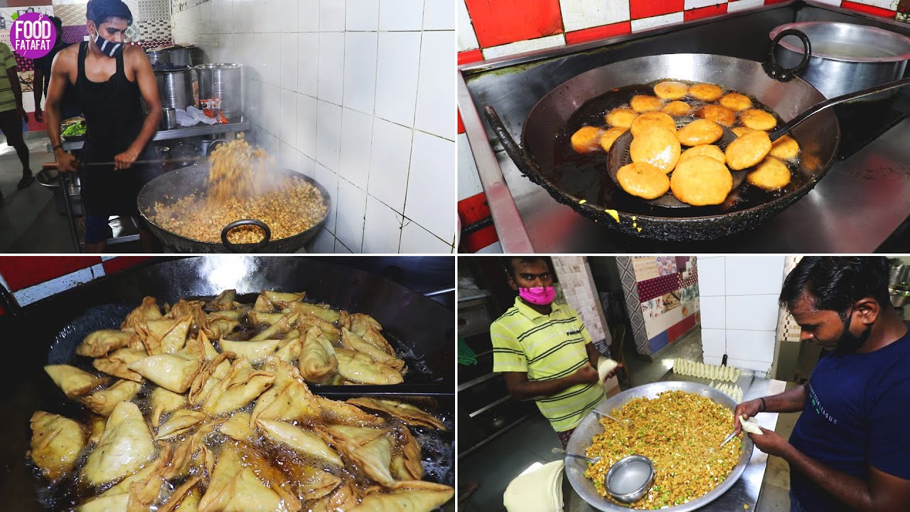 1500 Big Samosa Selling Per Day! Samosa Making Video | Street Food Panchkula | Kachori,Paneer Pakora | Food Fatafat