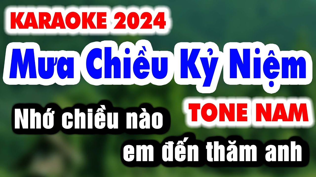 Karaoke Mưa Chiều Kỷ Niệm | Tone Nam nhạc sống slowrock | Organ 9669