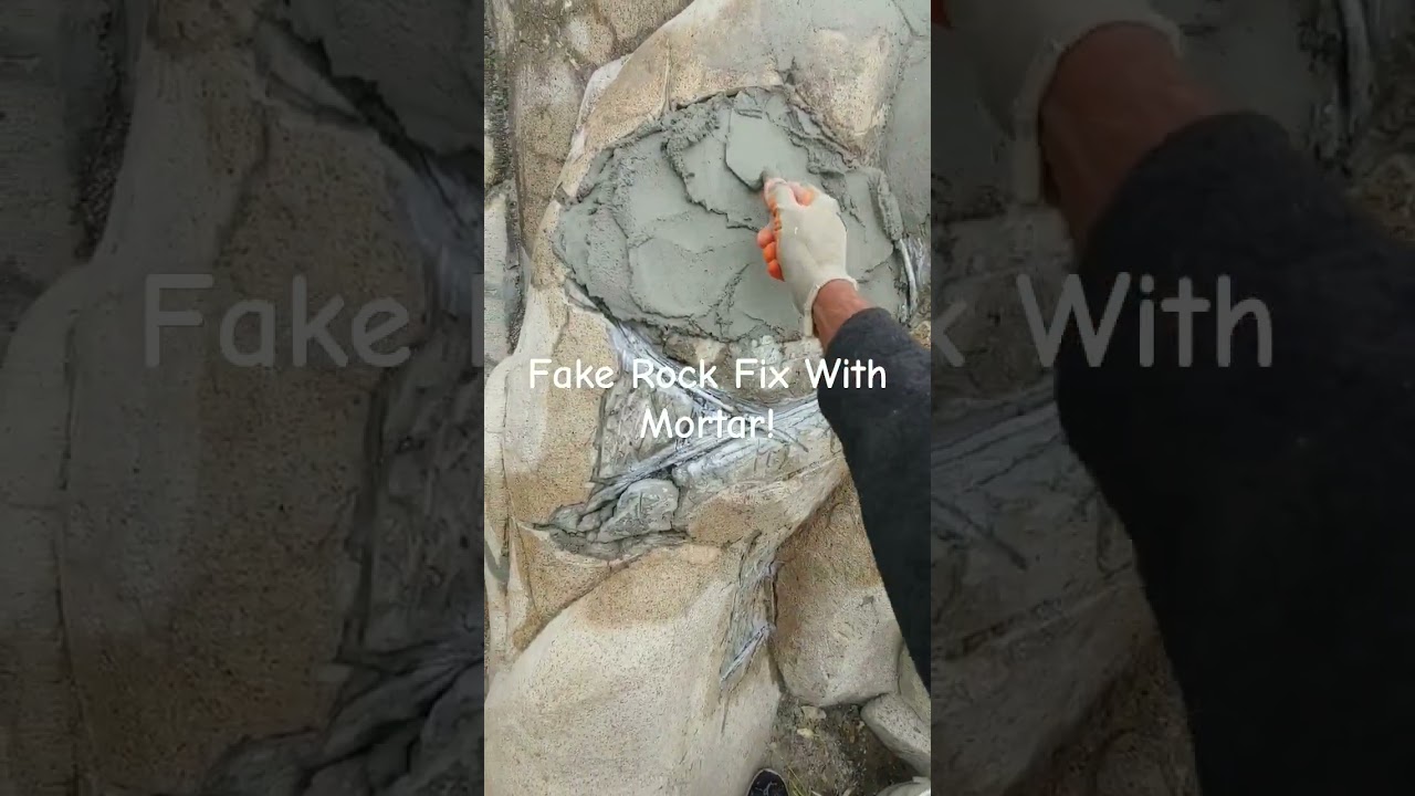Faux Rock Fix With Mortar!       
