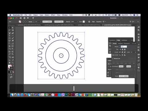 Video: Een Tandwiel Tekenen In Adobe Illustrator