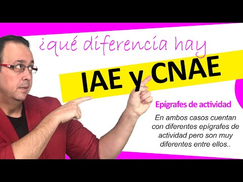 ???? Diferencia IAE Y CNAE. ¿Son lo mismo?, ¿hay traducción directa?, ¿para que sirven? Emprender