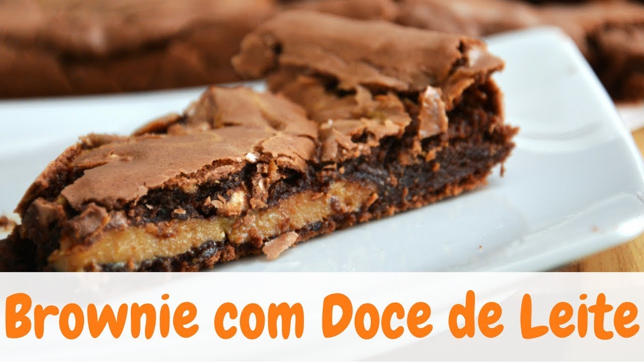 BROWNIE DELÍCIA COM DOCE DE LEITE