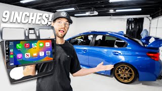 Installing a HUGE Apple CarPlay Head Unit! (Subaru WRX STi/Impreza/Forester)