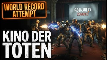 BO3 Zombies WR Attempt | Kino Der Toten | First Room | No Gobblegums |