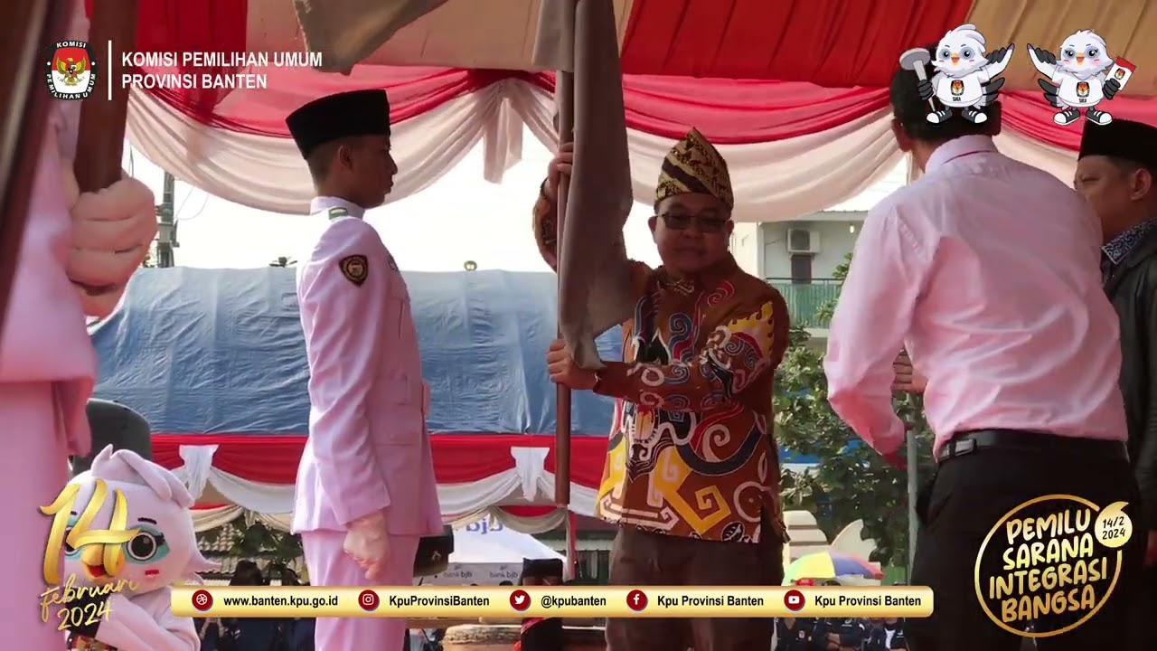 Kirab Pemilu 2024 Provinsi Banten