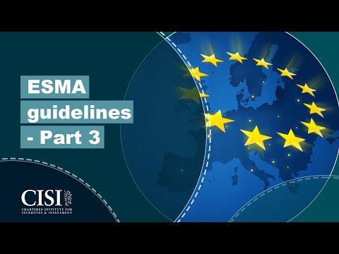 CPD to meet the ESMA Guidelines (MiFID II) for the assessment of knowledge and competence
