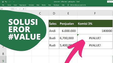 Cara Mengatasi Error #Value di Excel
