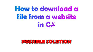 How to download a file from a website in C#