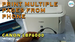 LBP6000 Printing Multiple Pages From PHONE | PinoyTechs (Tagalog)