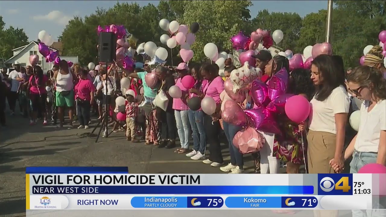 Vigil honors slain mother, warns against domestic violence - YouTube