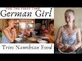 GERMAN 🇩🇪 Girl&#39;s First Reaction to African | Namibian 🇳🇦 Traditional Food