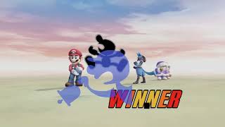 Playing Super Smash Bros Brawl (Wii) Gameplay - 3 player Mode | 4K 60FPS