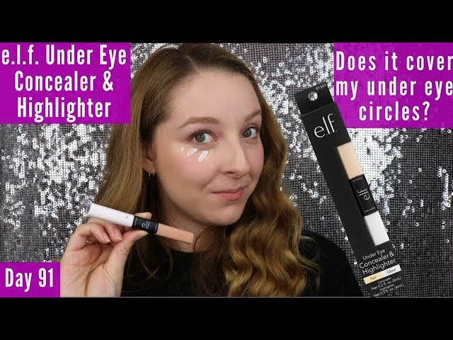 Playful eksplodere Nat e.l.f. Under Eye Concealer & Highlighter Review | Day 91 of Trying New  Makeup Every Day - YouTube