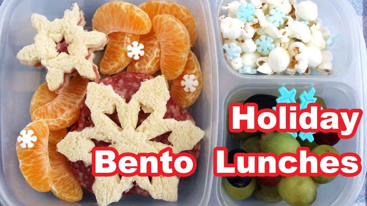 Festive Holiday Bento Lunch Boxes - YouTube