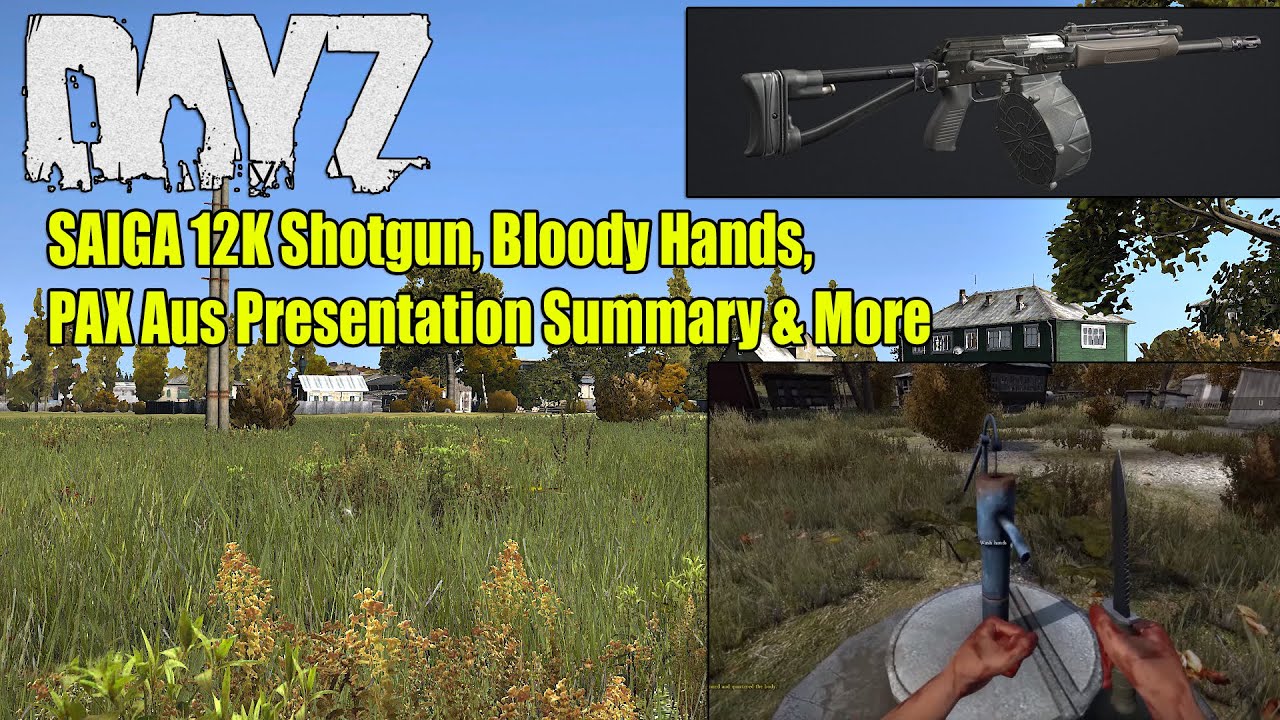 DayZ Standalone Saiga 12K, Bloody Hands, Pax Aus Presentation Summary