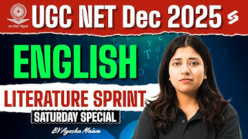 UGC NET Dec 2025 | UGC NET English Literature Classes | UGC NET English Literature Sprint By Ayesha