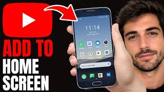 How To Add YouTube To Home Screen On Android - EASY