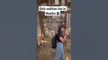 Girls audition line in Mumbai 🎥 #audition #shorts #actors