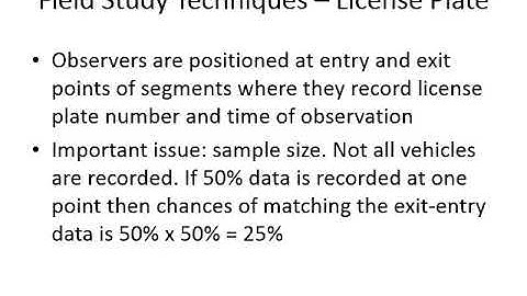 Travel time and delay studies short