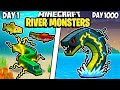 I Survived 1000 Days as a RIVER MONSTER in Minecraft