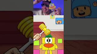 PINKMAN REACT Hammer Challenge Sprunki Oc Pocoyo #animation #sprunki