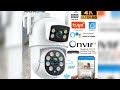 A must-have product! Tuya Wifi IP Camera 8K with Alaxa Google assistant Onvif NVR Dual Lens Camera