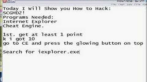 How to Hack SCGMD2 Step By Step