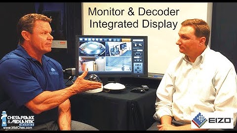 Monitor Display & ONVIF Decoder Combination Overview: EIZO DuraVision FDF2304W-IP