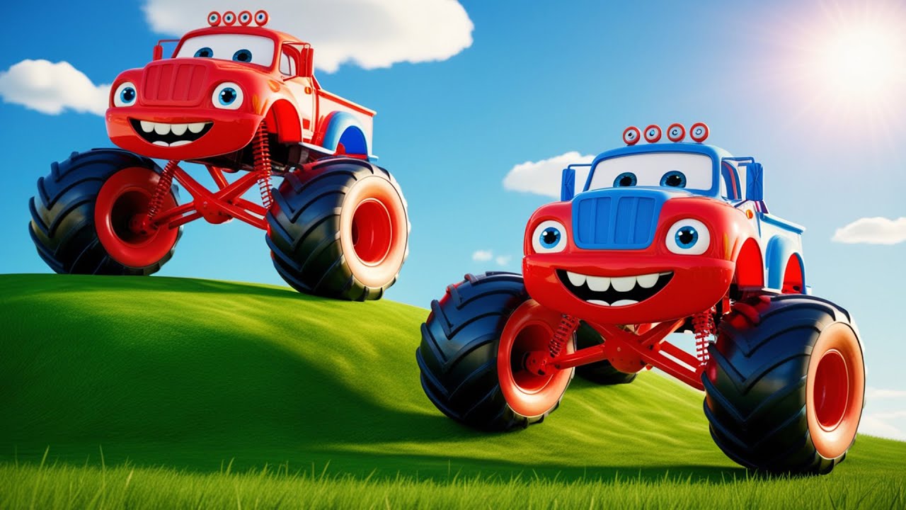 Chachu New Monster Trucks for Children | Nursery Rhymes For Kids Chachu | Toy ...