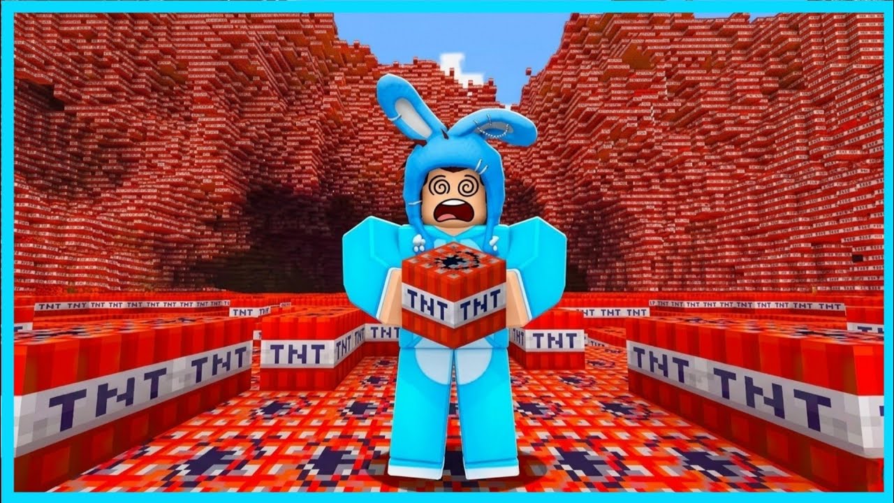 MIPAN & ZUZUZU Meledakan Satu Juta Bom Tnt Minecraft Di ROBLOX!