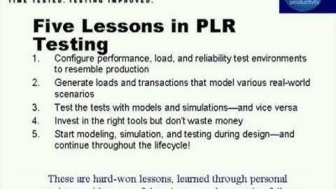 5 Lessons in Performance Load and Reliability Testing