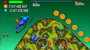 Hill Climb Racing snow mobile on alien planet 👽 | android iOS gameplay #869 Mrmai Gaming