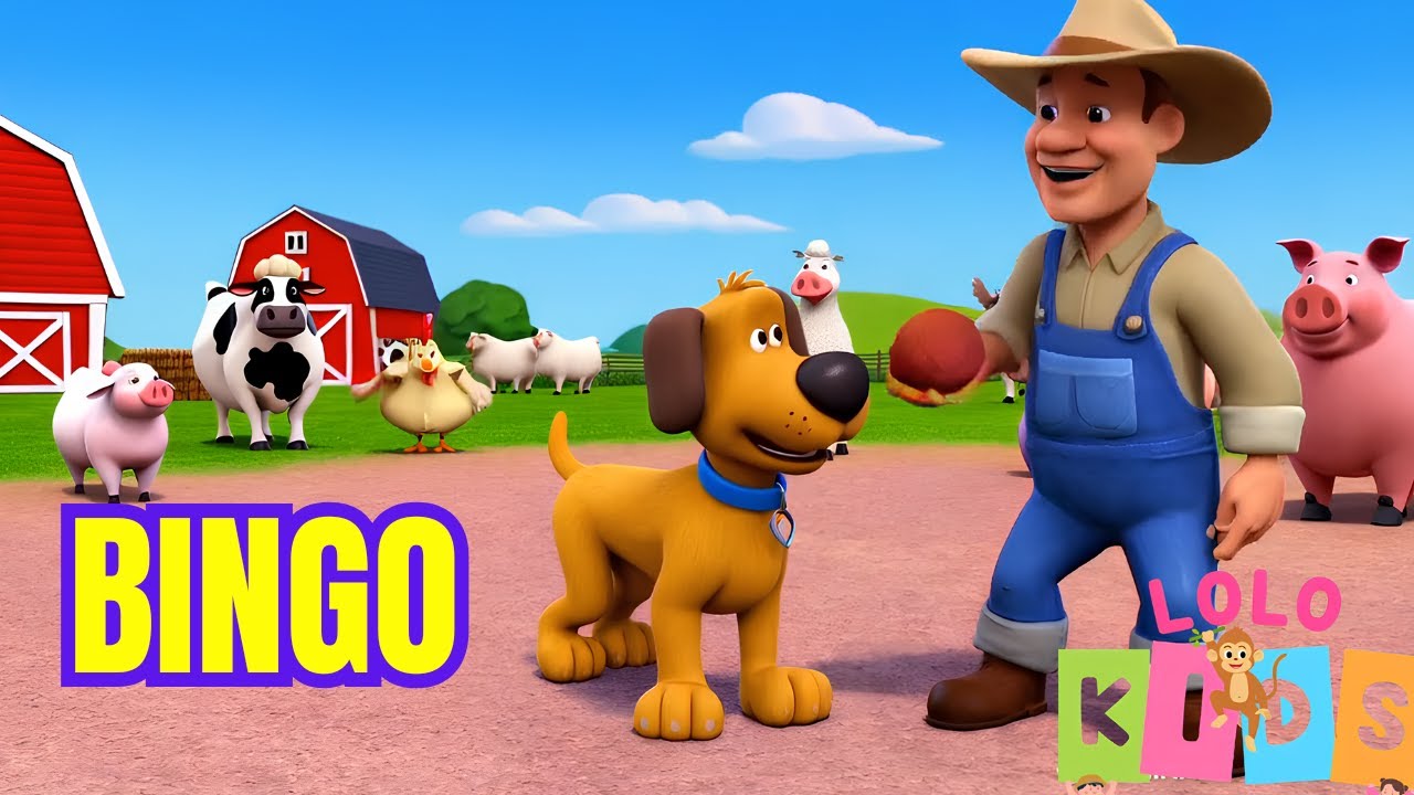 BINGO | Nursery Rhyme | Song For Kids & Babies |Children's Fun Song ...