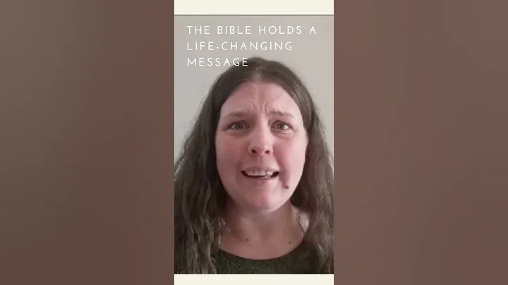 The Bible holds a life changing message