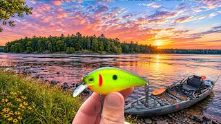 1 Hour of Northwoods Kayak Fishing!